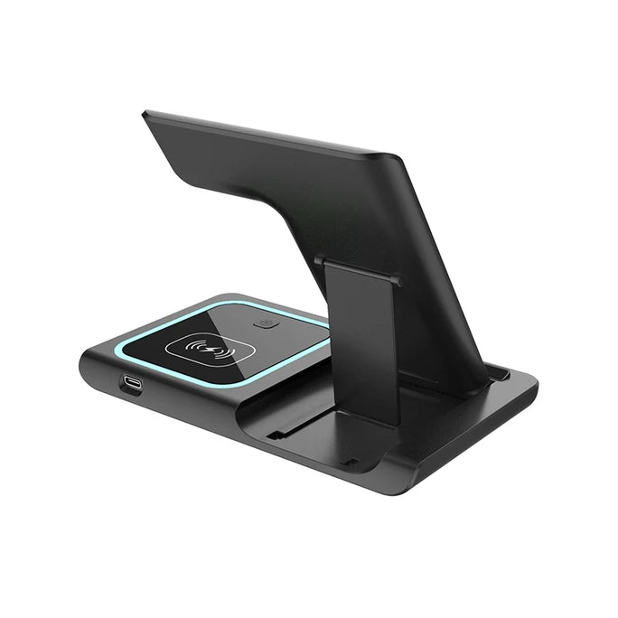 3-in-1 Wireless Charging Station – Foldable Pad for iPhone 15/14/13/12, Watch & AirPods