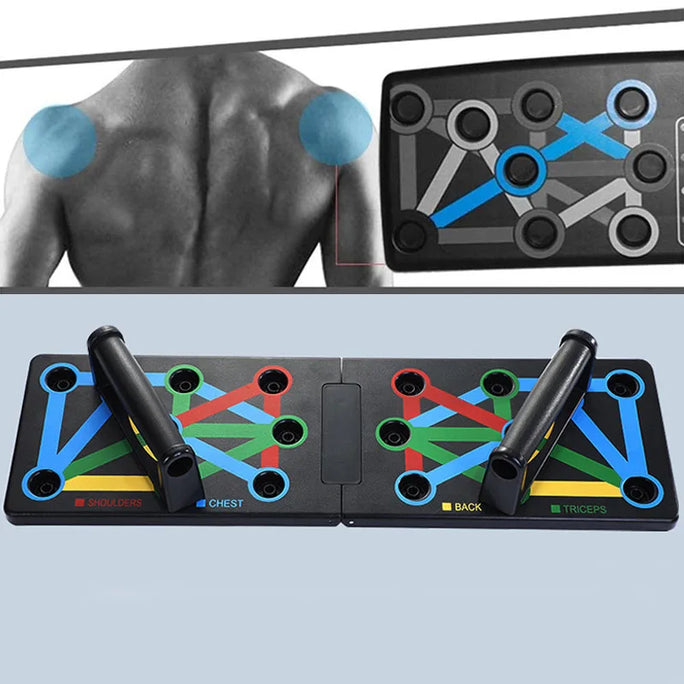 Portable Push-Up Board Set – Foldable Full-Body Trainer